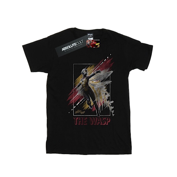 Marvel Dam/Kvinnor Ant-Man And The Wasp Inramad Wasp Bomull Boyfriend T-Shirt M Svart Black M