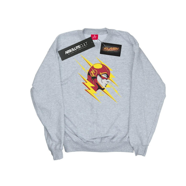 DC Comics Boys The Flash Lightning Portrait Sweatshirt 9-11 Yea Sports Grey 9-11 Years