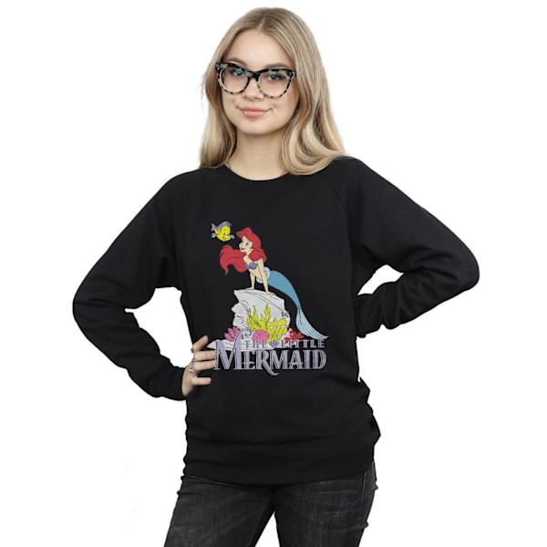 Disney Dam/Dam The Little Mermaid Sea Friend Sweatshirt X Black XL