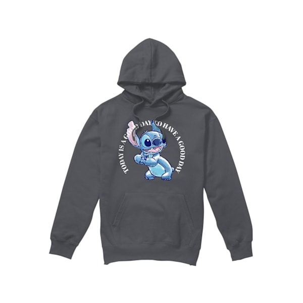 Lilo & Stitch Herr Good Day Hoodie S Kolgrå Charcoal S
