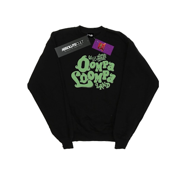 Willy Wonka Och Chokladfabriken Pojkar Oompa Loompa Land Sweatshirt Black 3-4 Years