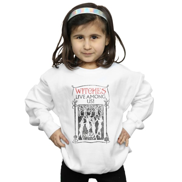 Fantastiska vidunder Girls Witches Live Among Us Sweatshirt 7-8 år White 7-8 Years