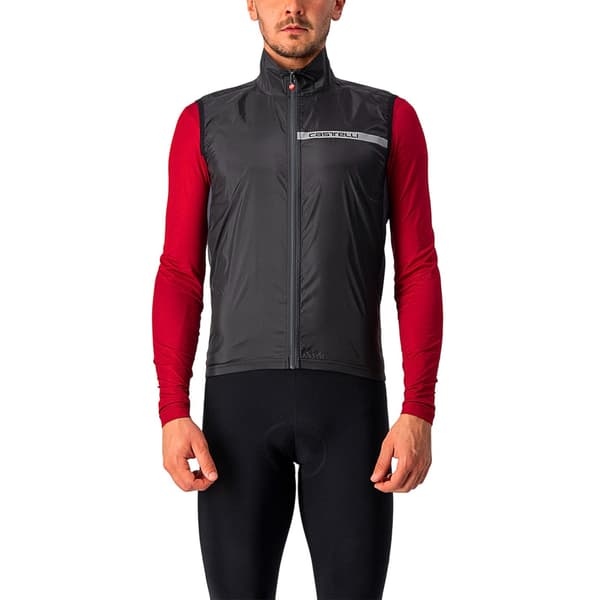 Castelli Herr Squadra Reflekterande Cykelväst S Ljus Svart Light Black S