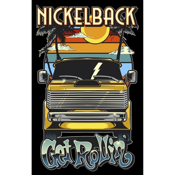 Nickelback Silver Side Up Textilaffisch En Storlek Flerfärgad Multicoloured One Size