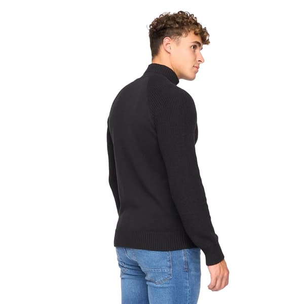 Crosshatch Herr Birchin Stickad Heldragkedja Tröja L Svart Black L
