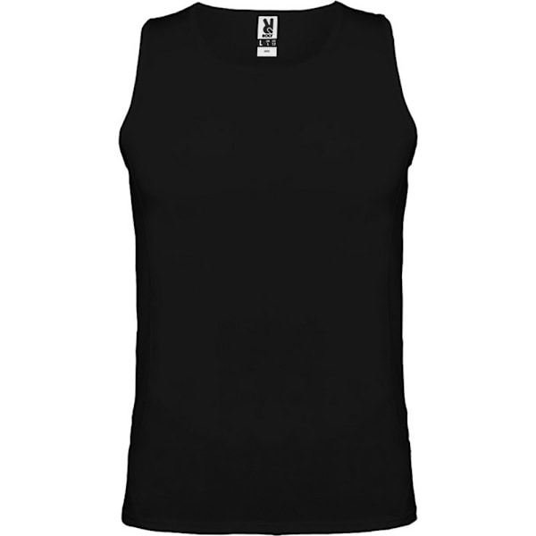 Roly Herr Andre Sports Vest Top S Solid Black Solid Black S