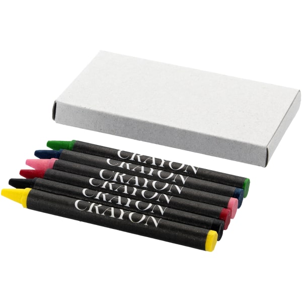 Kula 6-delade Crayon Set 5 x 9,5 x 1 cm Grå Grey 5 x 9.5 x 1 cm