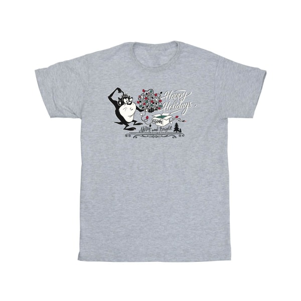 Looney Tunes Boys Happy Holidays T-shirt 9-11 Years Sports Grey Sports Grey 9-11 Years