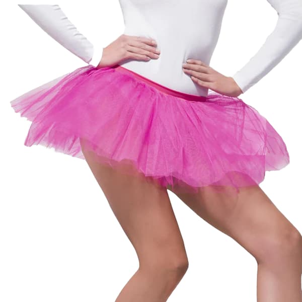Smiffys Flickkjol i Polyester, One Size, Fuchsia Fuchsia One Size