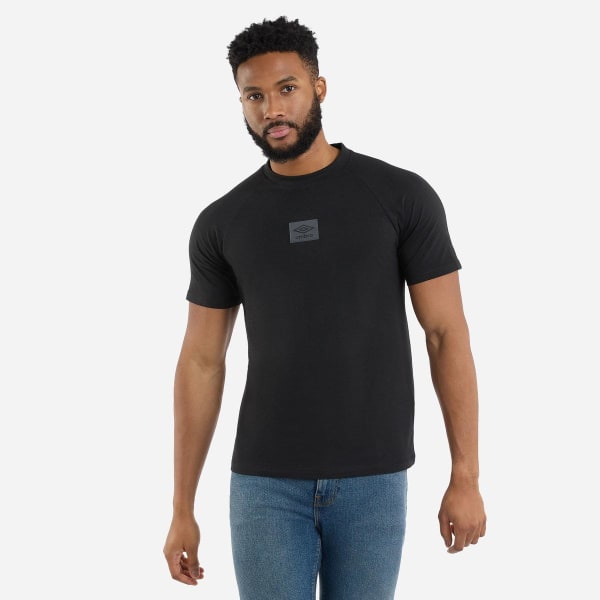 Umbro Herr Layered Box Logo T-Shirt XL Svart Black XL