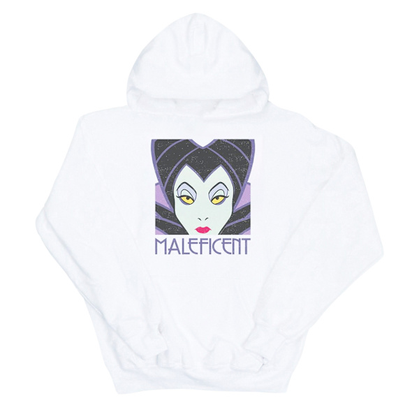 Disney Herr Maleficent Cropped Head Hoodie M Vit White M