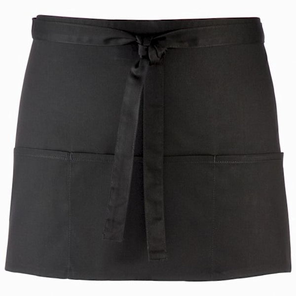 Premier Dam/Kvinnors Färger 3 Fickor Förkläde / Arbetskläder En Storlek Black One Size