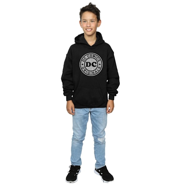 DC Comics Boys DC Originals Crackle Logo Hoodie 7-8 år Svart Black 7-8 Years