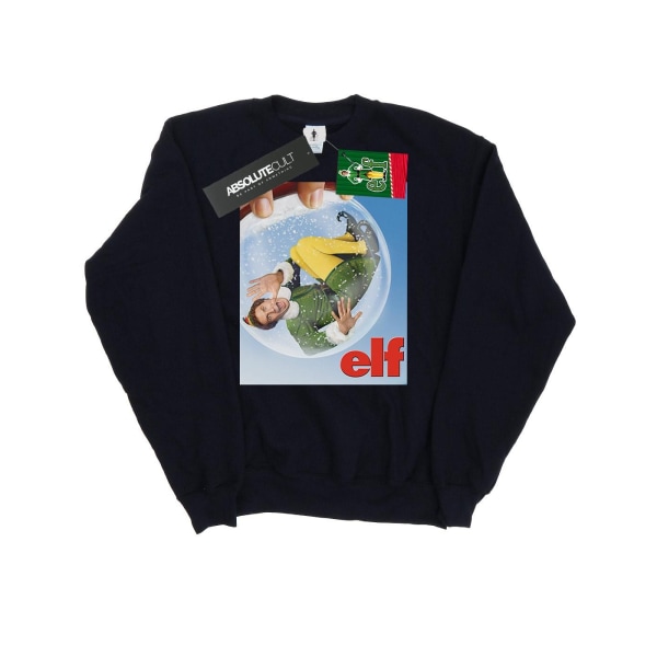 Elf Girls Snow Globe Poster Sweatshirt 12-13 år Marinblå Navy Blue 12-13 Years