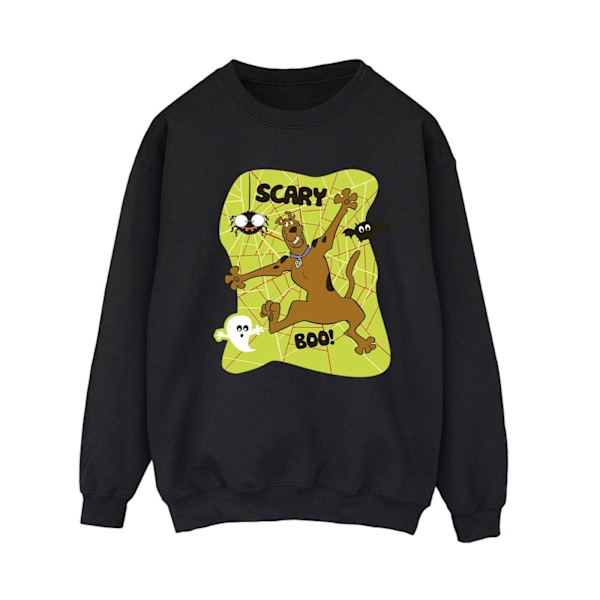 Scooby Doo Dam/Kvinnor Läskigt Bu! Sweatshirt 4XL Svart Black 4XL