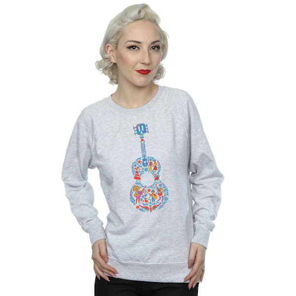 Disney Dam/Dam Coco Gitarr Mönstrad Tröja S Heather G Heather Grey S