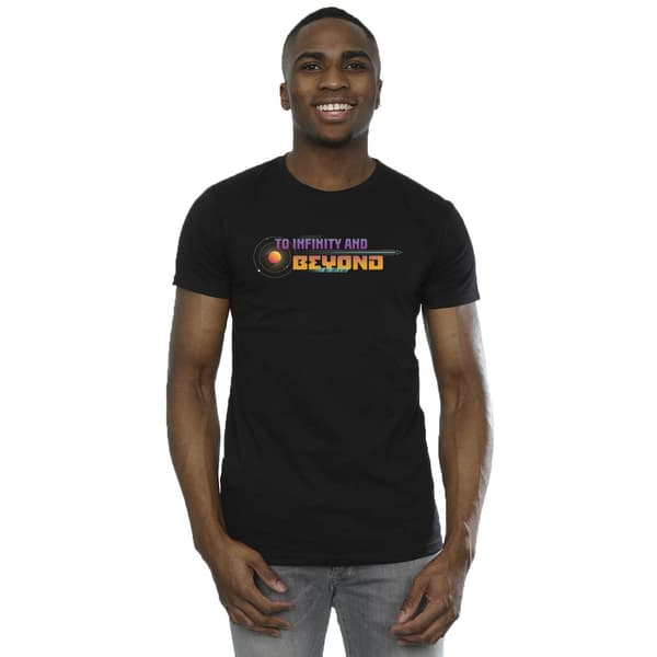 Disney Herr Lightyear Infinity And Beyond Text T-Shirt S Svart Black S