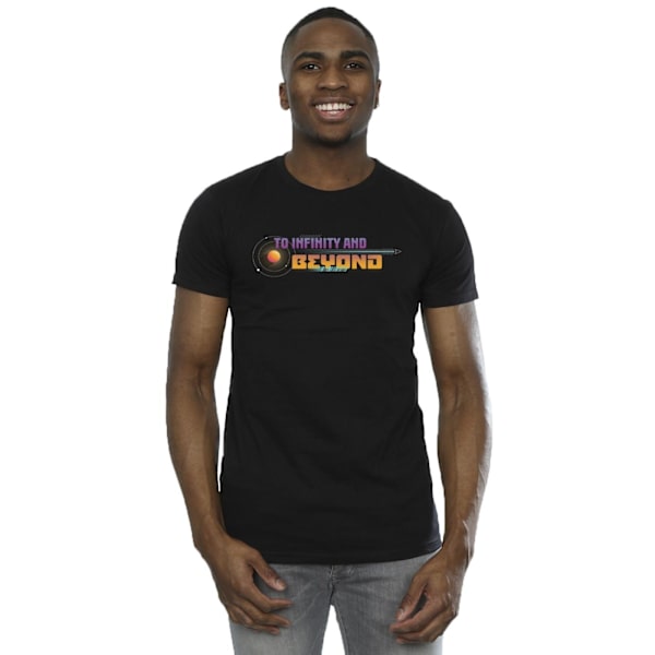 Disney Lightyear Infinity And Beyond Text T-shirt för män, 4XL, svart Black 4XL