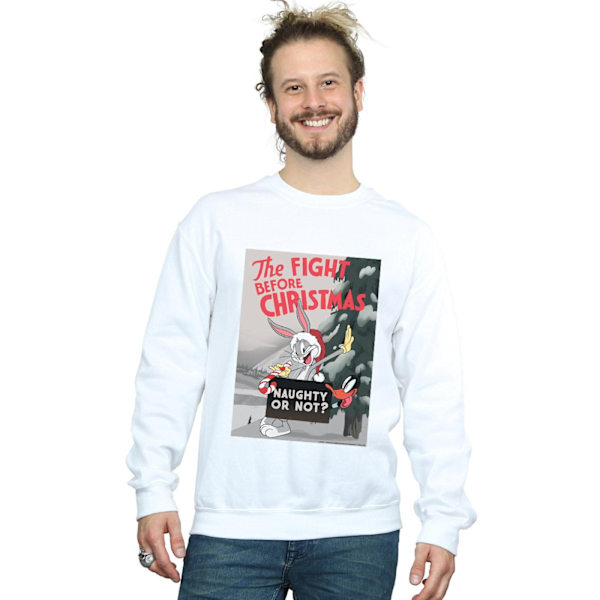 Looney Tunes The Fight Before Christmas Sweatshirt 3XL Vit White 3XL