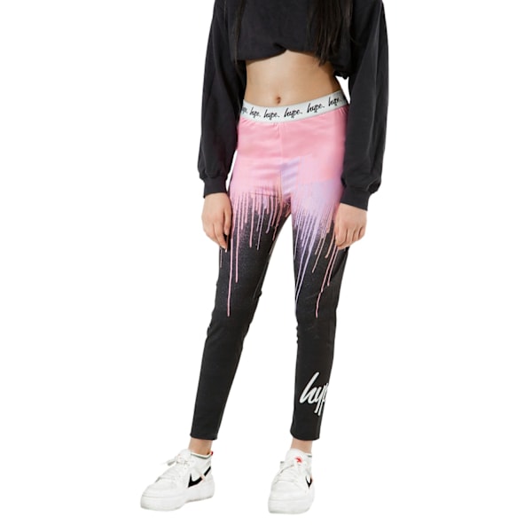 Hype Girls Dark Pastel Drips Leggings 9-10 år Flerfärgad Multicoloured 9-10 Years