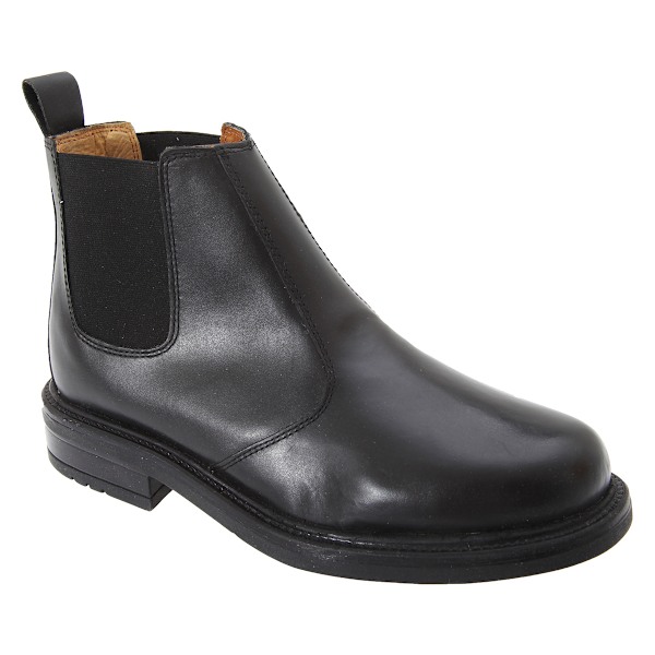 Roamers herr Chelsea-boots i läder med foder i kvart och kil, 7 UK B Black 7 UK