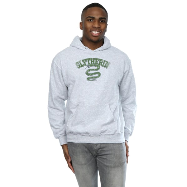 Harry Potter Herr Slytherin Sport Emblem Hoodie 3XL Sports Grey Sports Grey 3XL