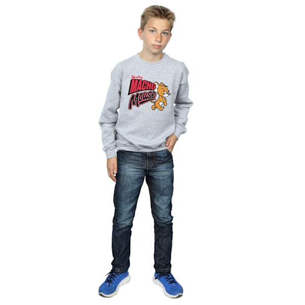 Tom och Jerry Pojkar Macho Mouse Sweatshirt 5-6 År Sports Grey Sports Grey 5-6 Years