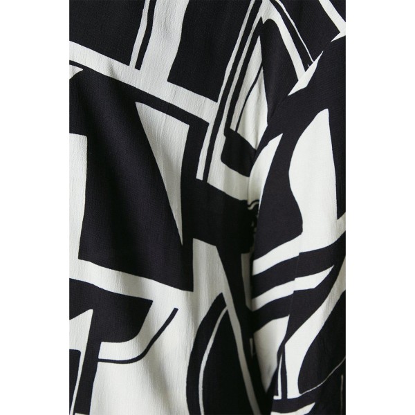 Principles Dam/Damer Geometrisk Longline Kimono 12 UK Svart/ Black/White 12 UK