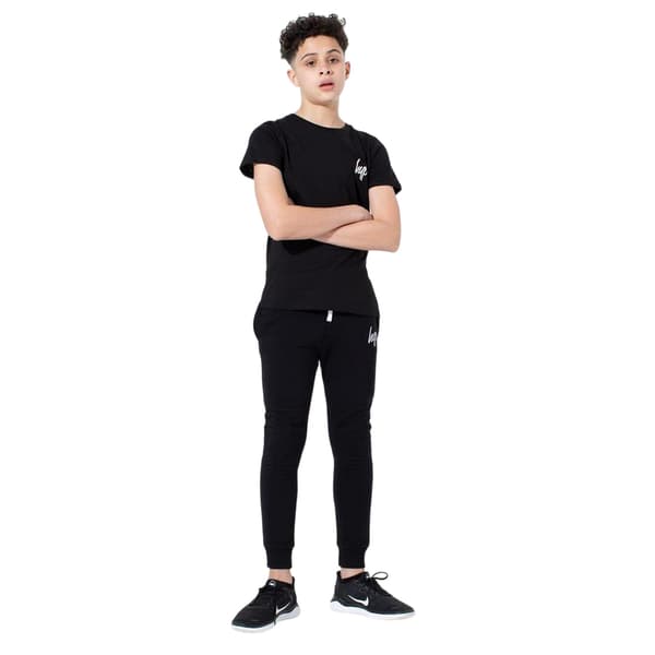 Hype Barn/Kids Script Joggers 7-8 år Svart Black 7-8 Years