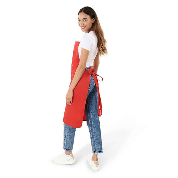 Brand Lab Unisex Vuxen Haklappsförkläde En Storlek Röd Red One Size