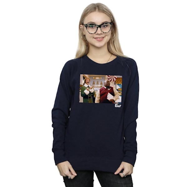 Elf Dam/Damer Julbutik Jubel Sweatshirt M Marinblå Navy Blue M