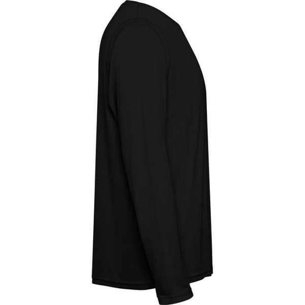 Roly Unisex Vuxen Estoril Långärmad T-shirt XS Solid Svart Solid Black XS