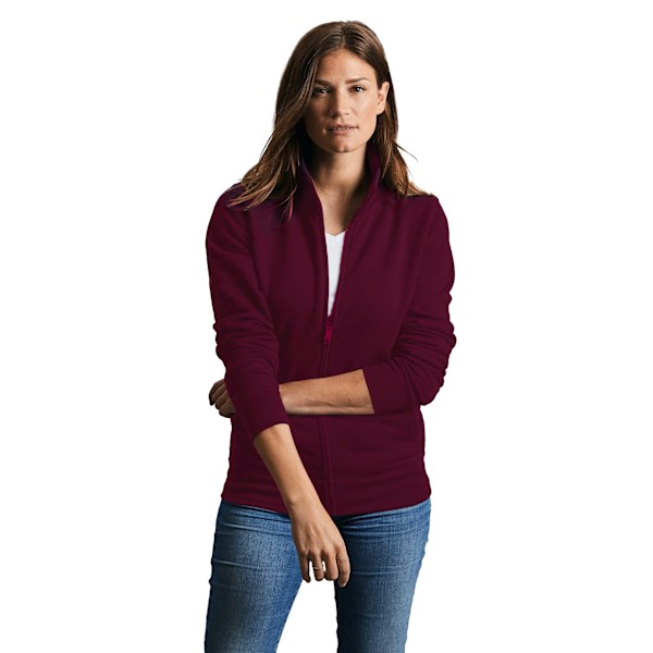 Russell Womens/Ladies Authentic Sweat Jacket S Burgundy Burgundy S