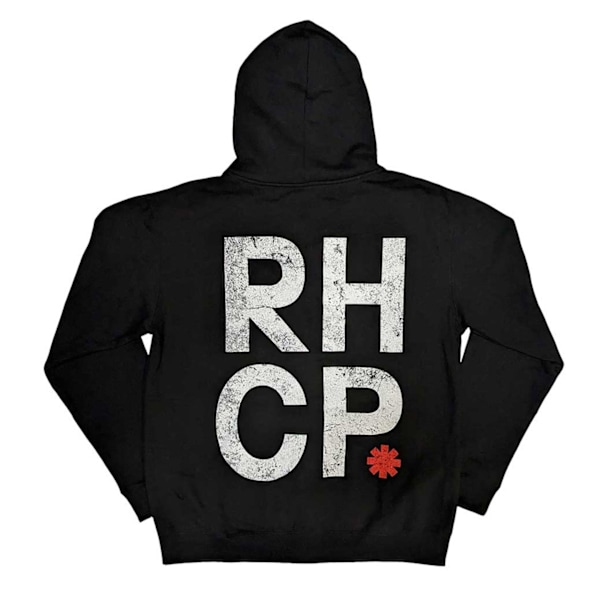 Red Hot Chilli Peppers Unisex Adult Asterisk Full Zip Hoodie XX Black XXL