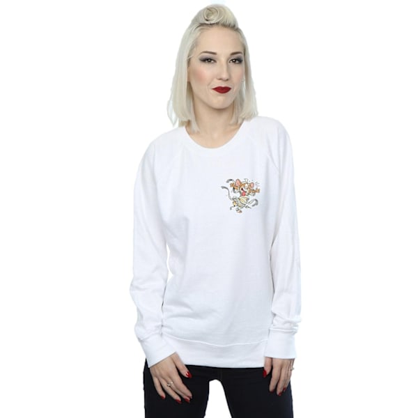 Tom And Jerry Dam/Damer Frankenstein Jerry Sweatshirt M Vit White M