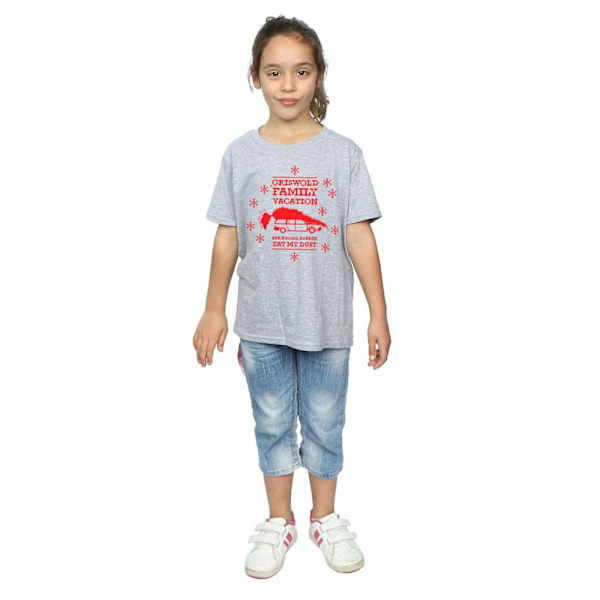 National Lampoon's Christmas Vacation Girls Eat My Dust Bomull Sports Grey 7-8 Years