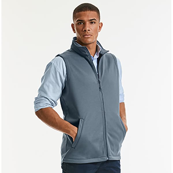 Russell Herr Softshell Gilet Jacka S Convoy Grå Convoy Grey S