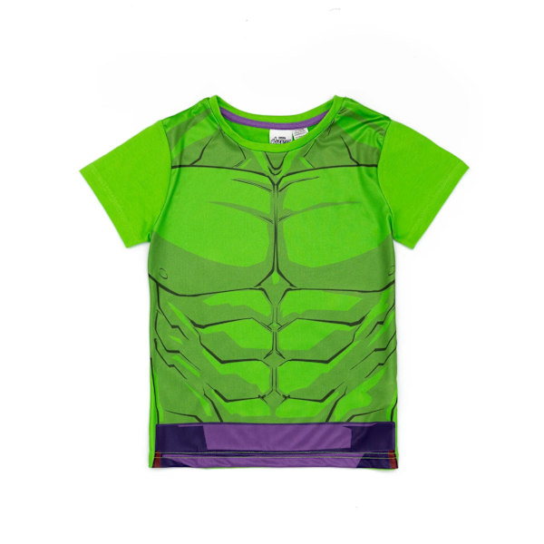 Hulk Pojkar Tryckt Pyjamas Set 5-6 År Lila/Grön Purple/Green 5-6 Years