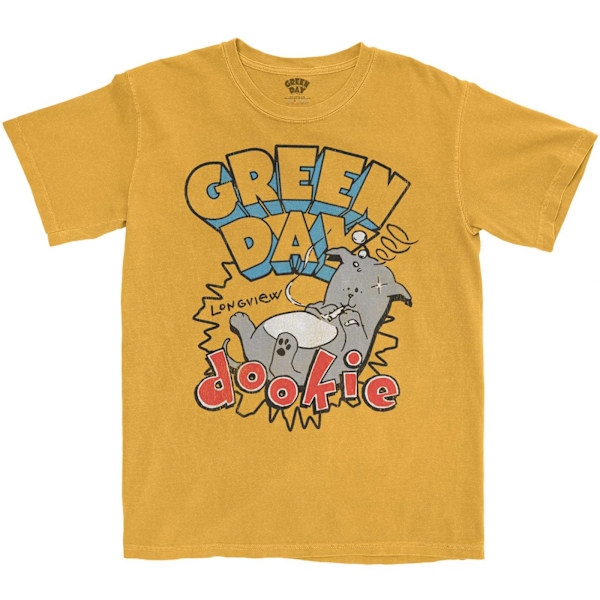 Green Day Unisex Adult Dookie Longview T-Shirt XXL Orange Orange XXL