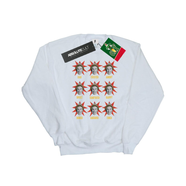 Elf Mens Buddy Moods Sweatshirt XL Vit White XL