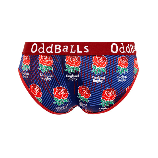 OddBalls Dam/Kvinnor Alternativa England Rugby Kalsonger 20 UK Röd Red/Blue 20 UK