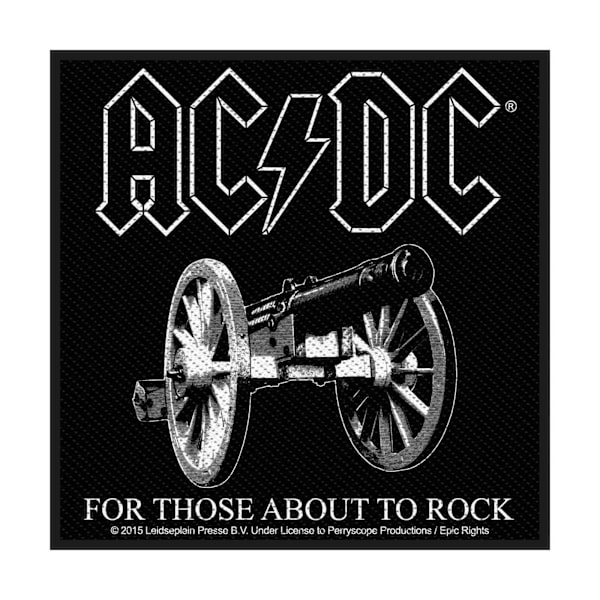 AC/DC For Those About To Rock Patch One Size Black Black One Size
