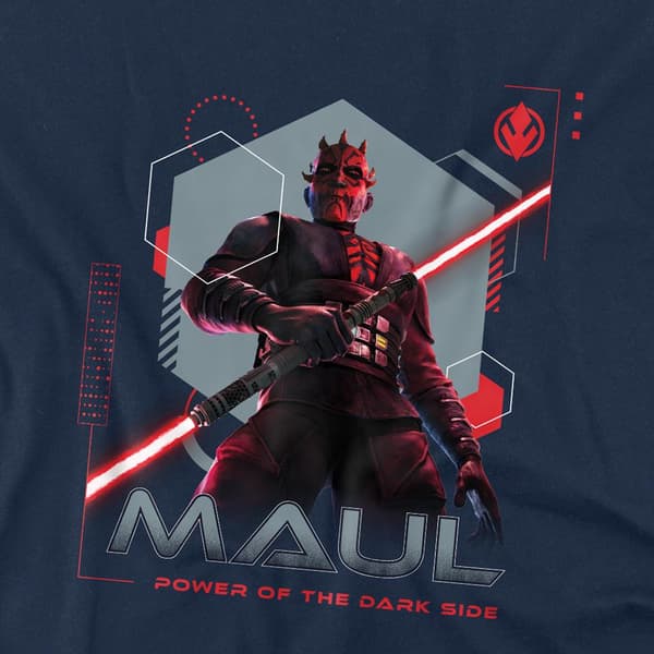 Star Wars: Maul-Shadow Lord Barn/Kids Dark Side Power T-shirt Navy 3-4 Years