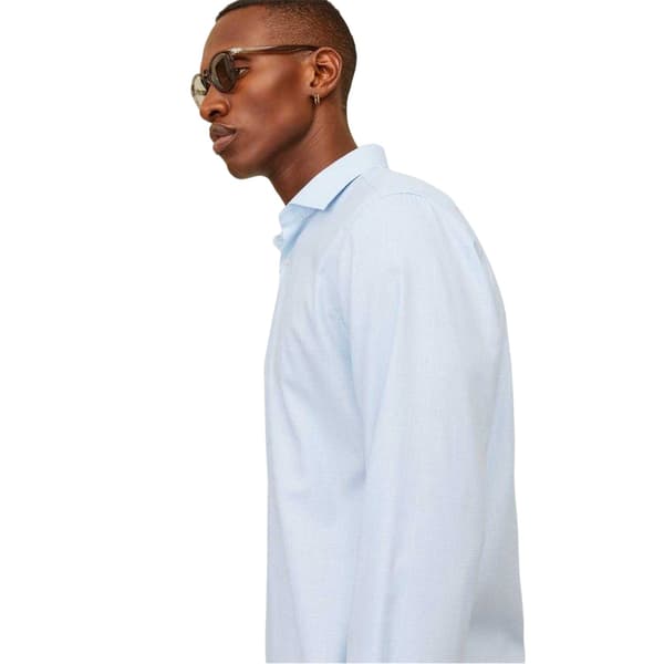 Jack And Jones Herr Parker Manschett Långärmad Formell Skjorta L Chambray Blue L