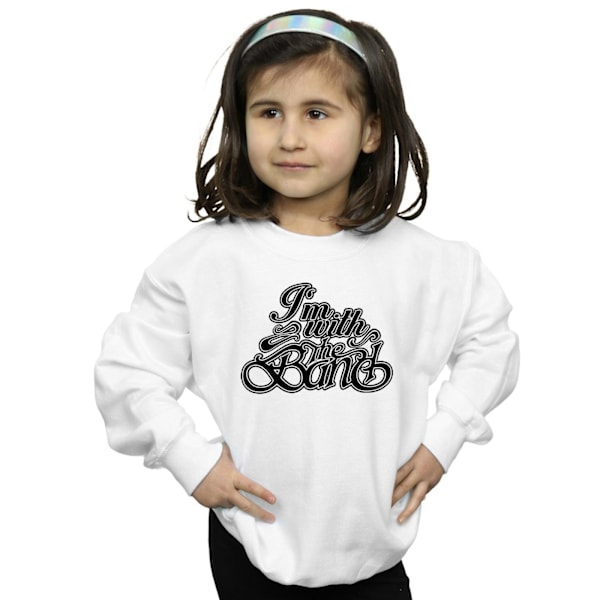 The Band Girls Sweatshirt 7-8 år Vit White 7-8 Years