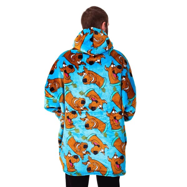Scooby Doo Filttröja med heltäckande tryck för män, One Size Blå/Bro Blue/Brown One Size
