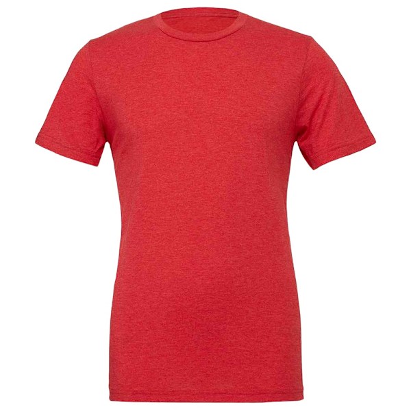 Bella + Canvas Unisex Tri-Blend T-shirt för Vuxna XL Ljusröd Light Red XL
