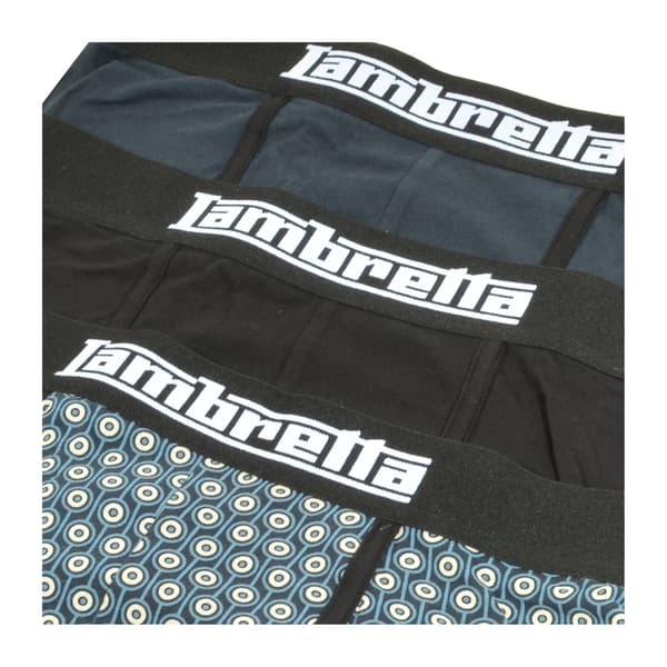Lambretta Herr Target Boxershorts (3-pack) S Marinblå/Silver/Svart Navy/Silver/Black S