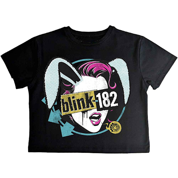 Blink 182 Kvinno/Dam Crop Top Blind Date XS Svart Black XS