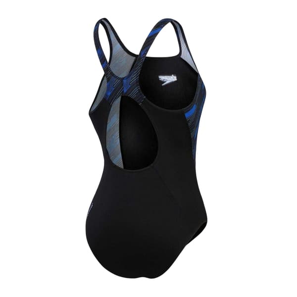 Speedo Dam Hyper Boom Muscleback Baddräkt 6 Black/Blue 6 UK